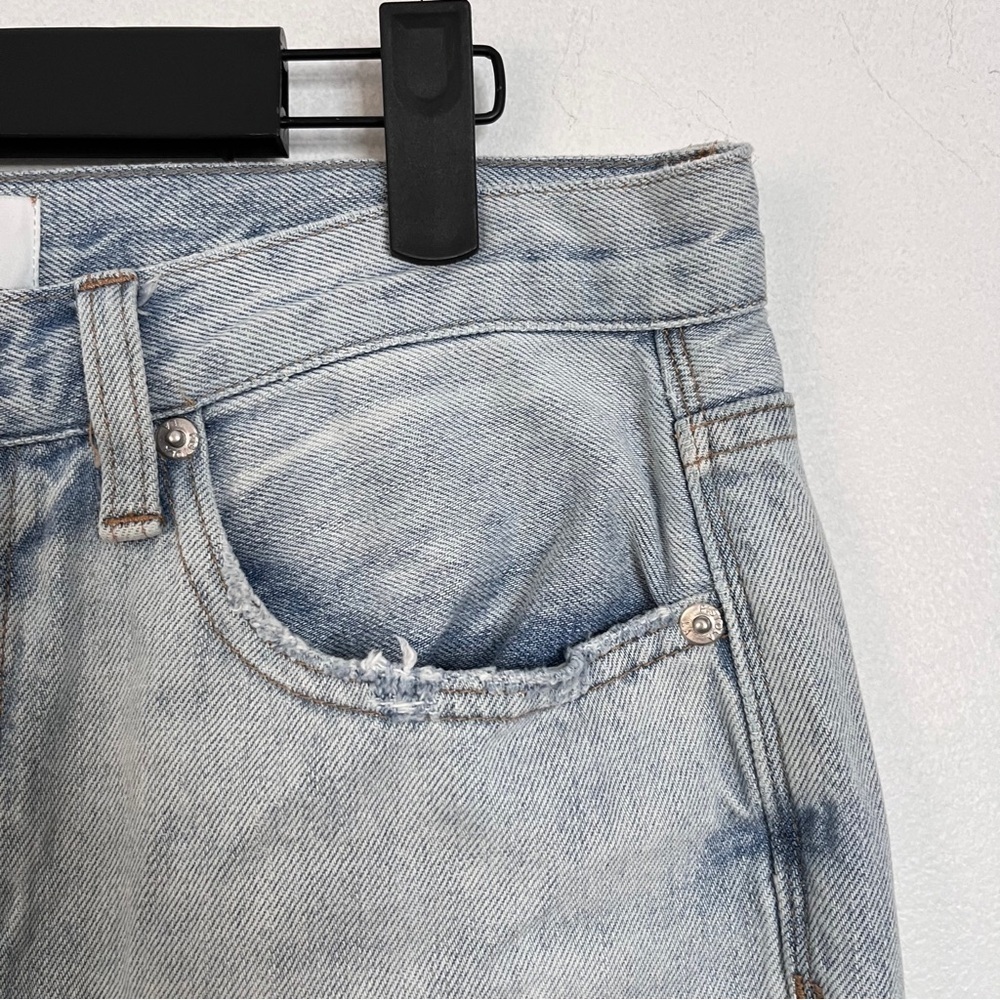 Pistola Charlie High Rise Straight Jeans Button Fly Light Wash Size 28 - Picture 8 of 13